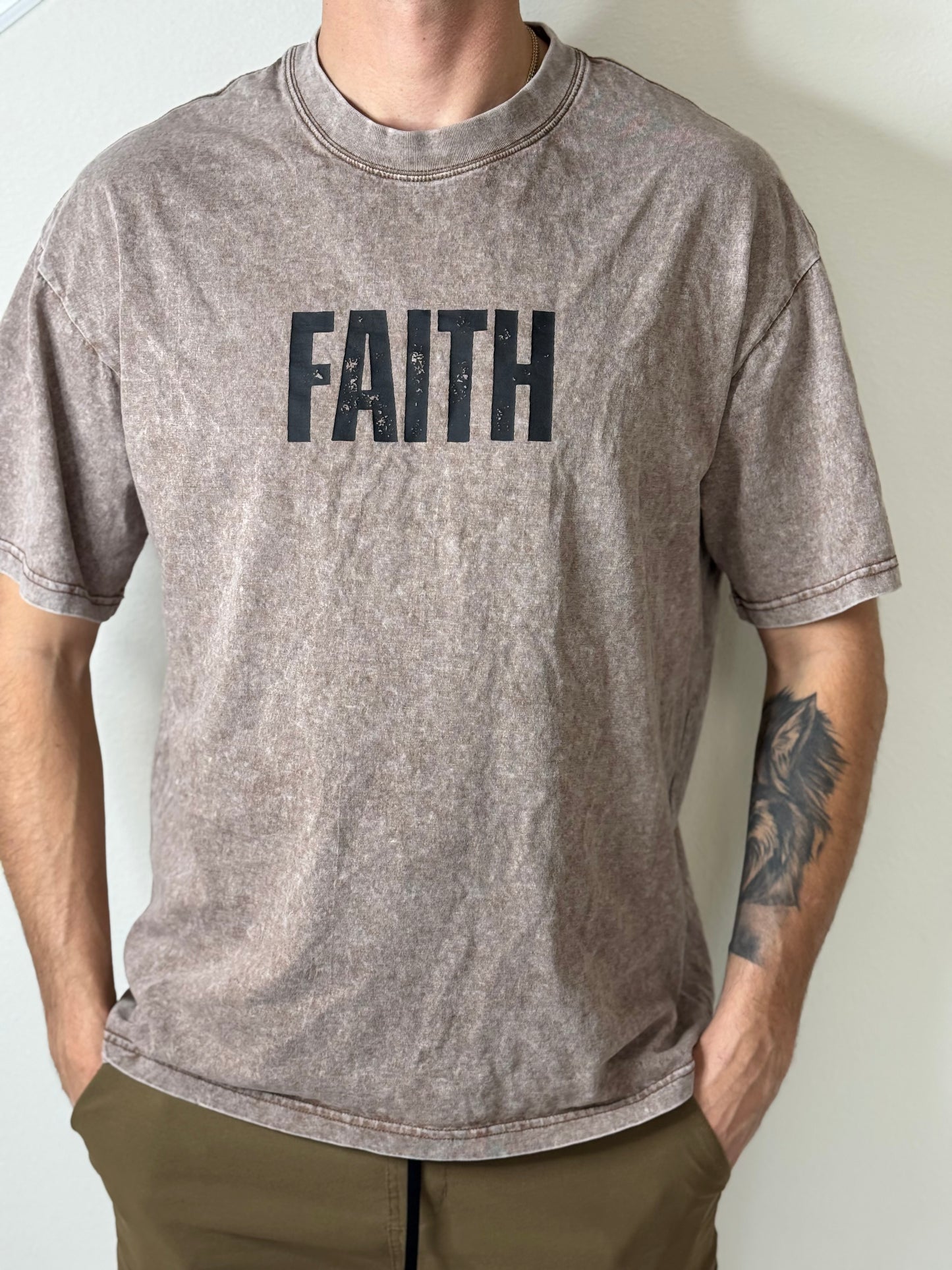 Unisex oversized Faith Tshirt